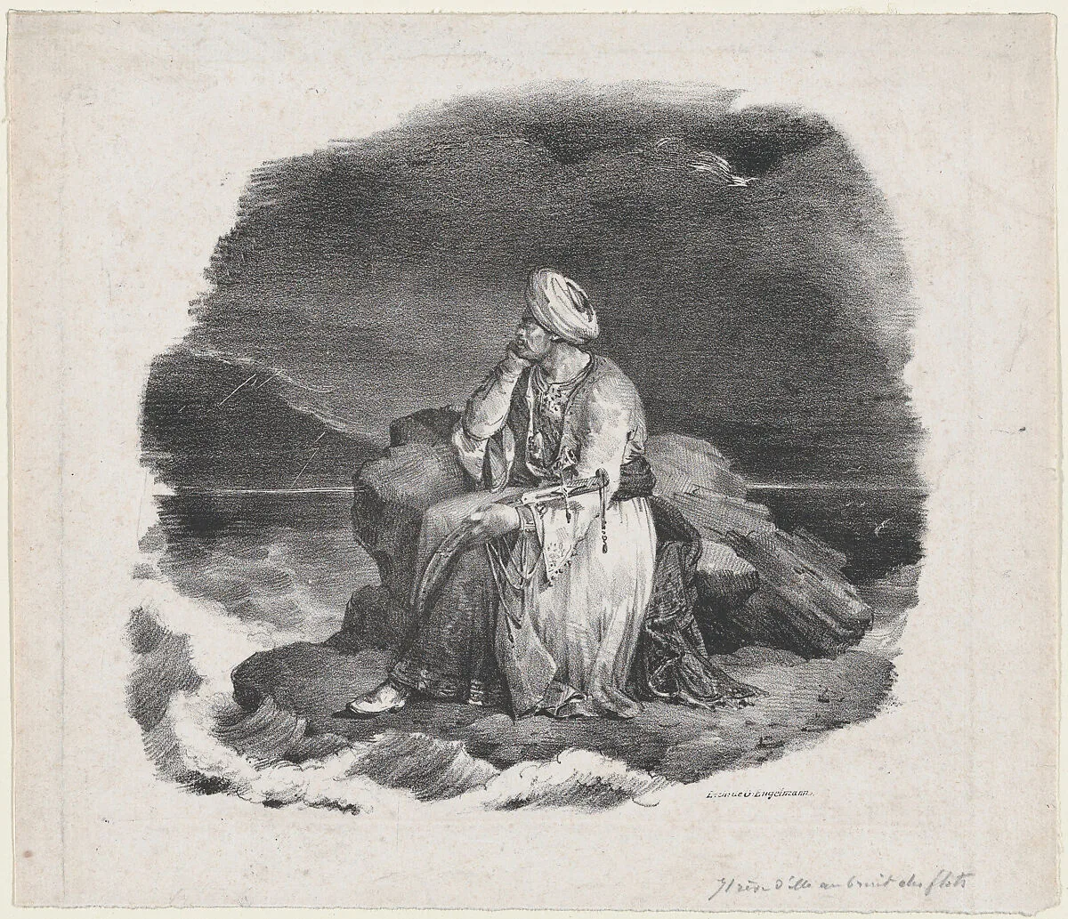 I Dream of Her in the Crashing Waves — Théodore Gericault|Godefroy Engelmann