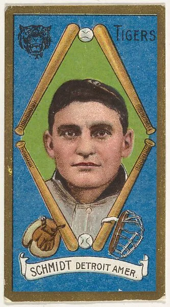 Schmidt, Detroit Tigers, American League, from the "Baseball Series" (Gold Borders) set (T205) issued by the American Tobacco Company — American Tobacco Company