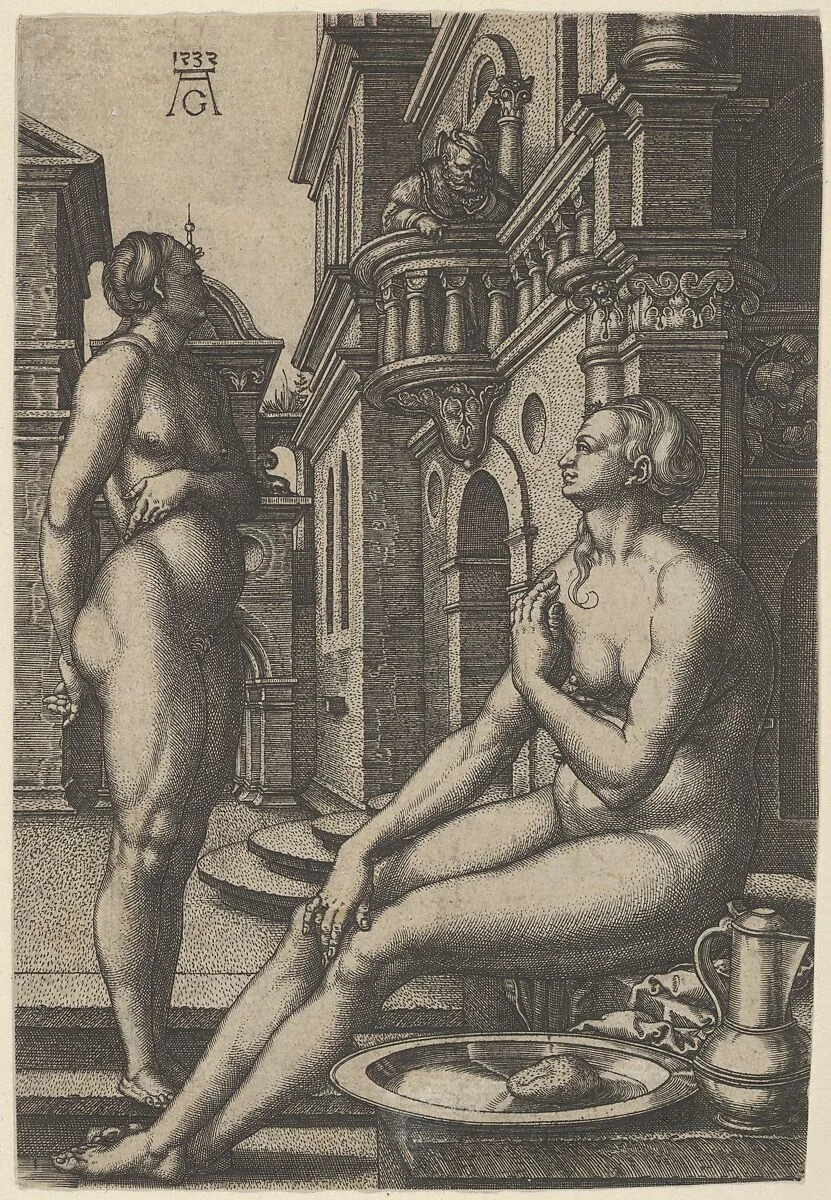 Bathsheba at the Bath — Heinrich Aldegrever