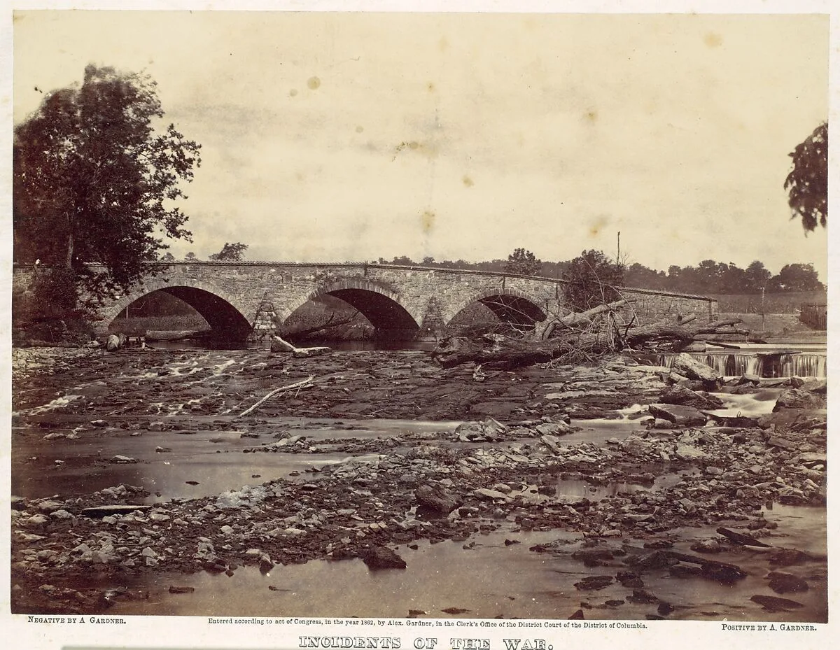 Antietam Bridge, On the Sharpsburg and Boonsboro Turnpike, No. 2, September 1862 — Alexander Gardner