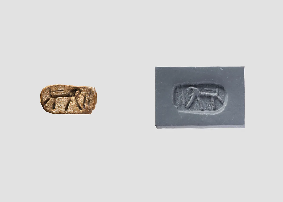 Stamp seal (lion-shaped) with animal — Unknown