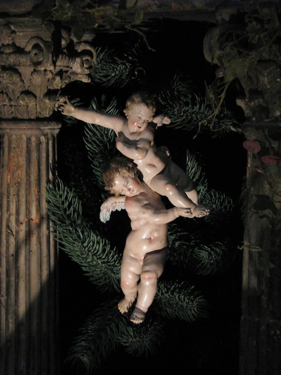 Joined pair of cherubs — Giuseppe Sanmartino