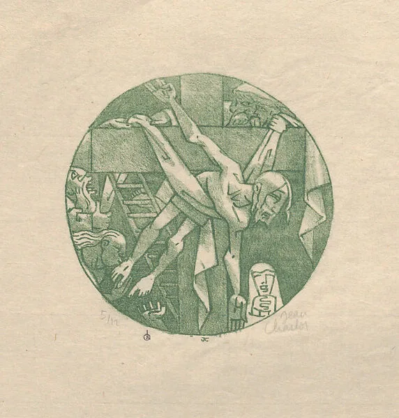 Christ before Pilate, a circular composition — Kistler (Lynton R. and/or Will A.)|Jean Charlot