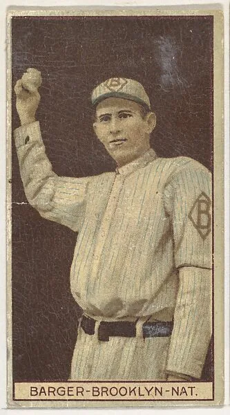 Eros Barger, Brooklyn, National League, from the Brown Background series (T207) for the American Tobacco Company — American Tobacco Company