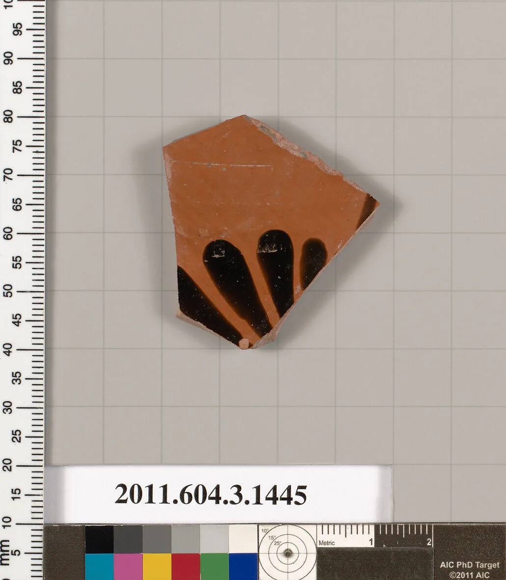 Terracotta fragment of a skyphos (deep drinking cup) — Unknown