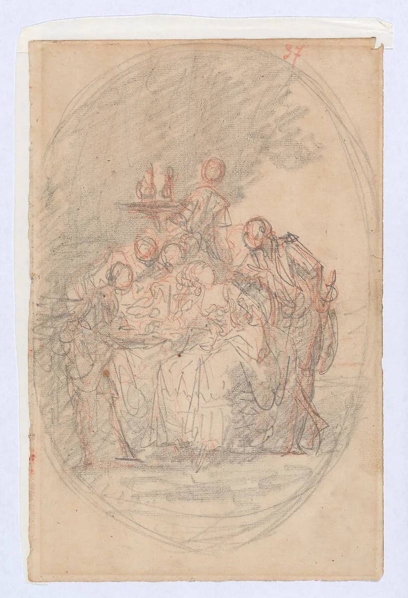 An Outdoor Luncheon — Anonymous, French, 18th century