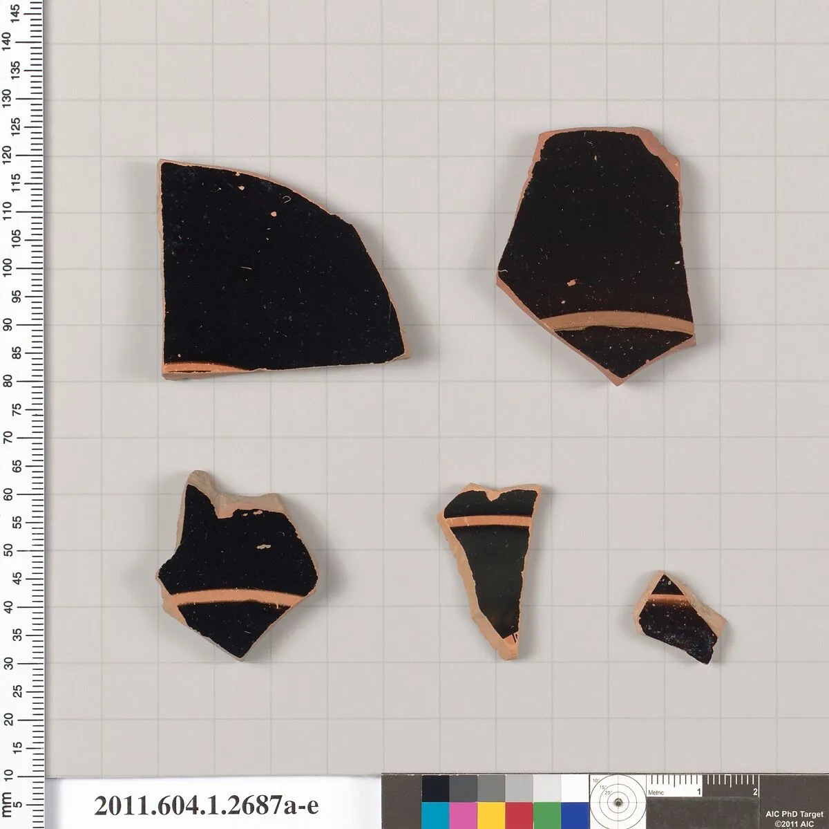 Terracotta fragments of kylikes (drinking cups) — Unknown