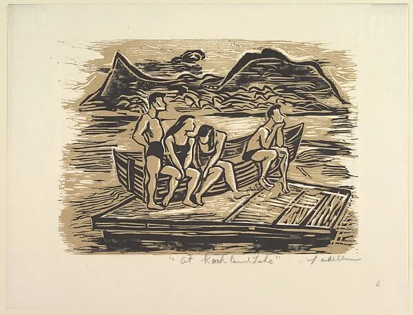At Rockland Lake — Lillian Adelman|WPA
