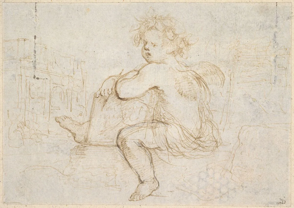 Genie of Drawing — Stefano della Bella