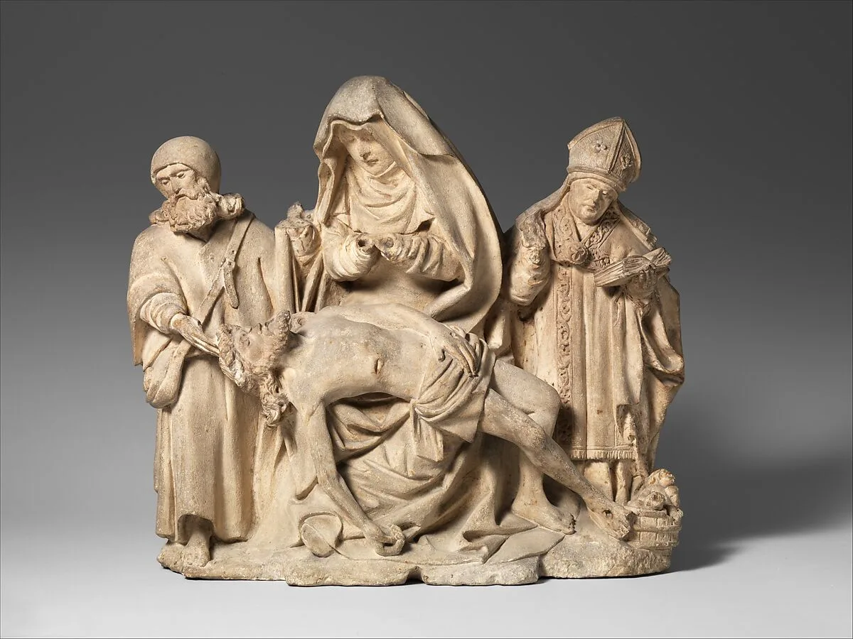 Pietà with Saint Nicholas and Saint James the Great — Unknown