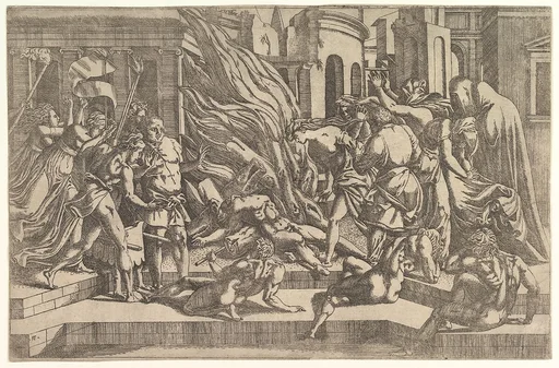 Burning of a corpse