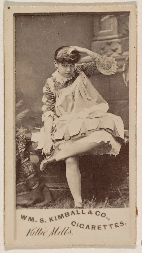 Kittie Mills, from the Actresses series (N203) issued by Wm. S. Kimball & Co. — William S. Kimball & Company