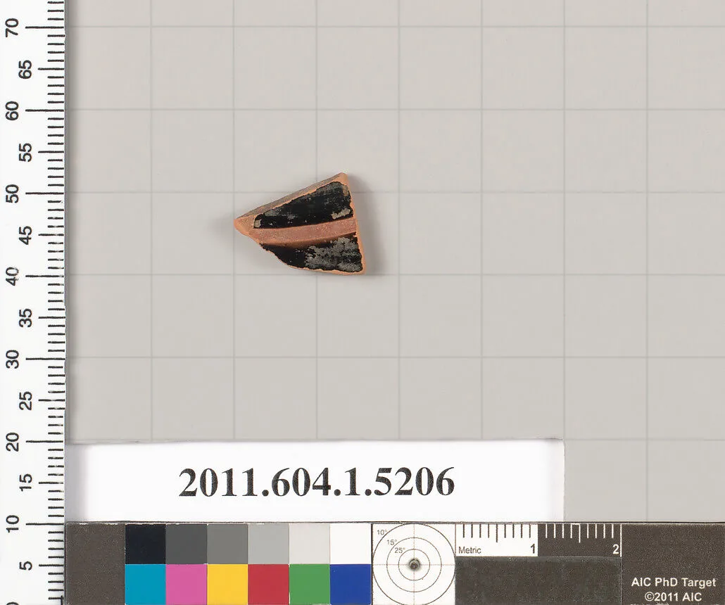 Terracotta fragment of a kylix (drinking cup) — Unknown