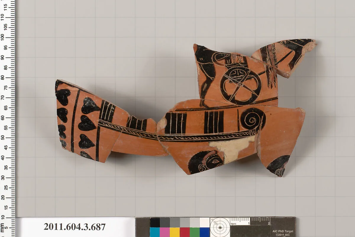 Terracotta fragment of a hydria (water jar) — Unknown