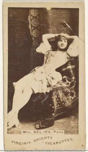 Mlle. Del Ira, Paris, from the Actors and Actresses series (N45, Type 1) for Virginia Brights Cigarettes