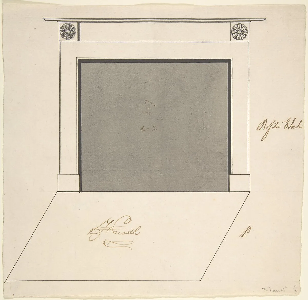 Design for a Chimneypiece — Sir William Chambers