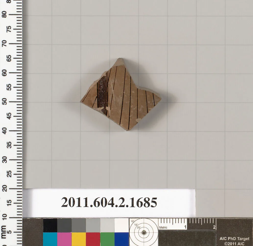 Terracotta fragment of a skyphos (deep drinking cup) — Unknown