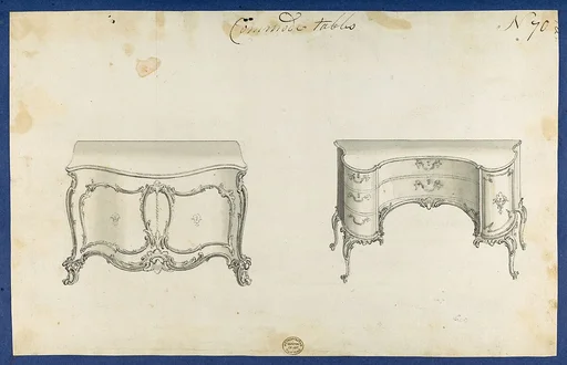 Commode Tables, from Chippendale Drawings, Vol. II