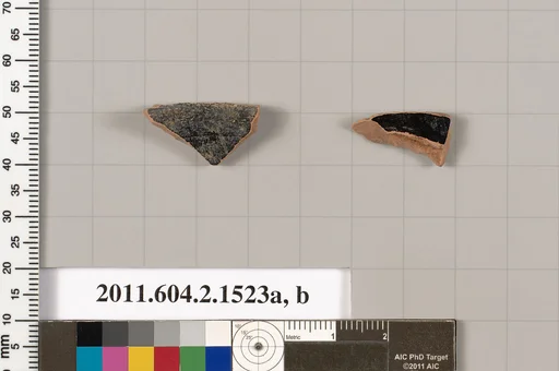 Terracotta fragments of skyphoi (deep drinking cups)