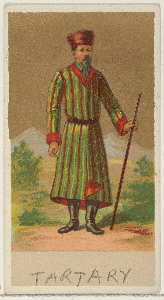 Tartary, from the Natives in Costume series (N16), Teofani Issue, for Allen & Ginter Cigarettes Brands — Allen & Ginter|Teofani & Company