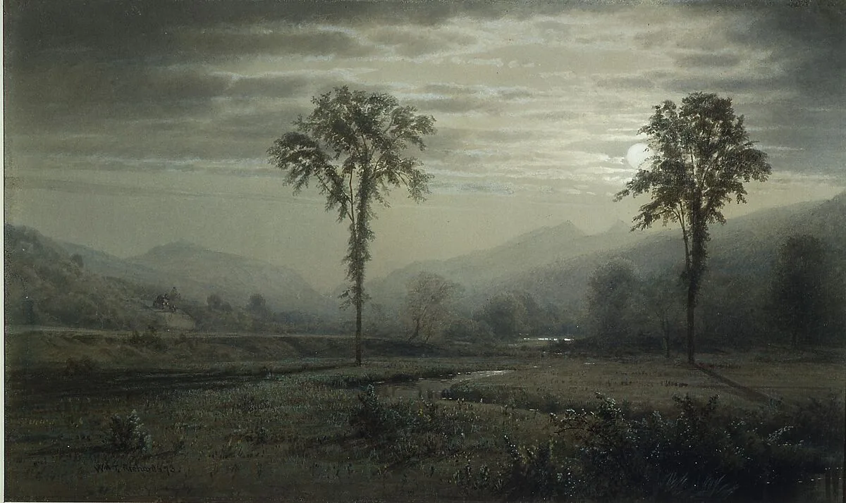 Moonlight on Mount Lafayette, New Hampshire — William Trost Richards