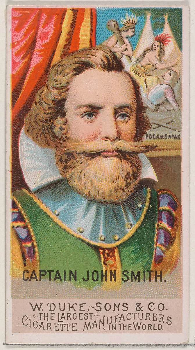 Captain John Smith, from the series Great Americans (N76) for Duke brand cigarettes — W. Duke, Sons & Co.