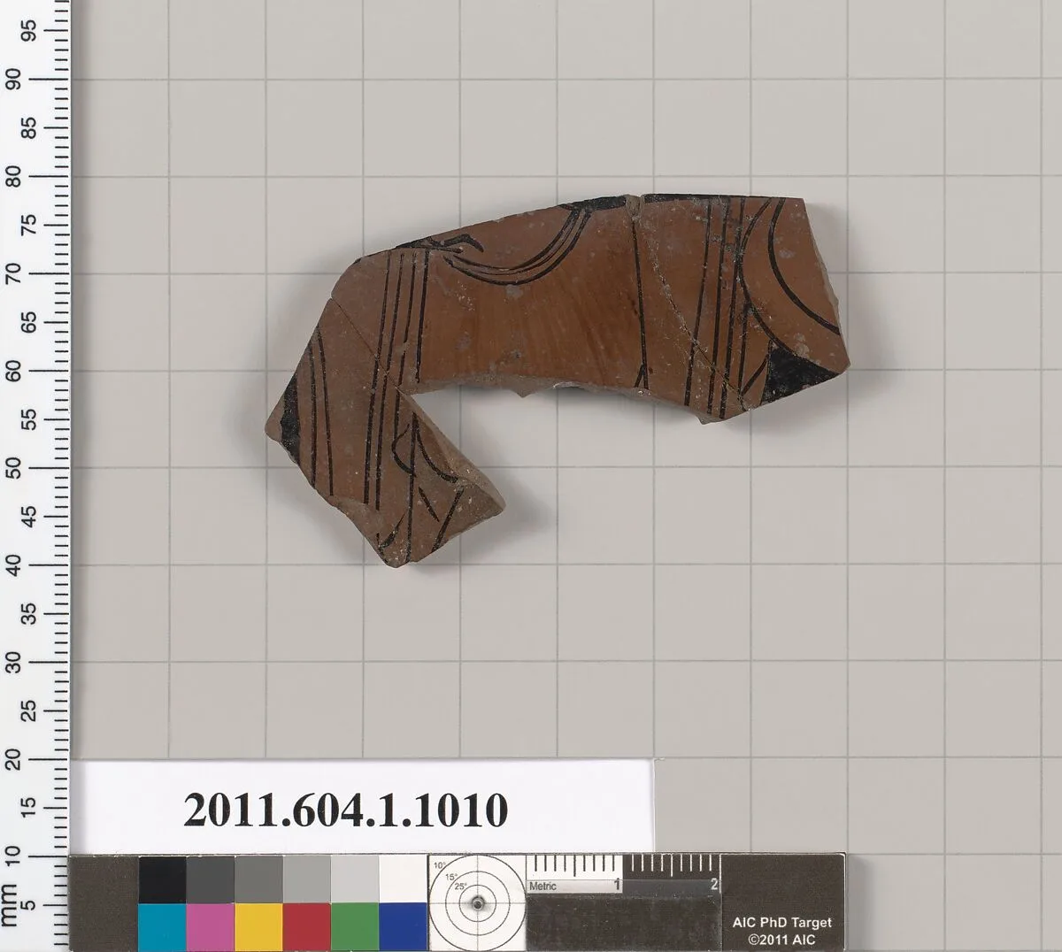 Terracotta fragment of a kylix (drinking cup) — Unknown