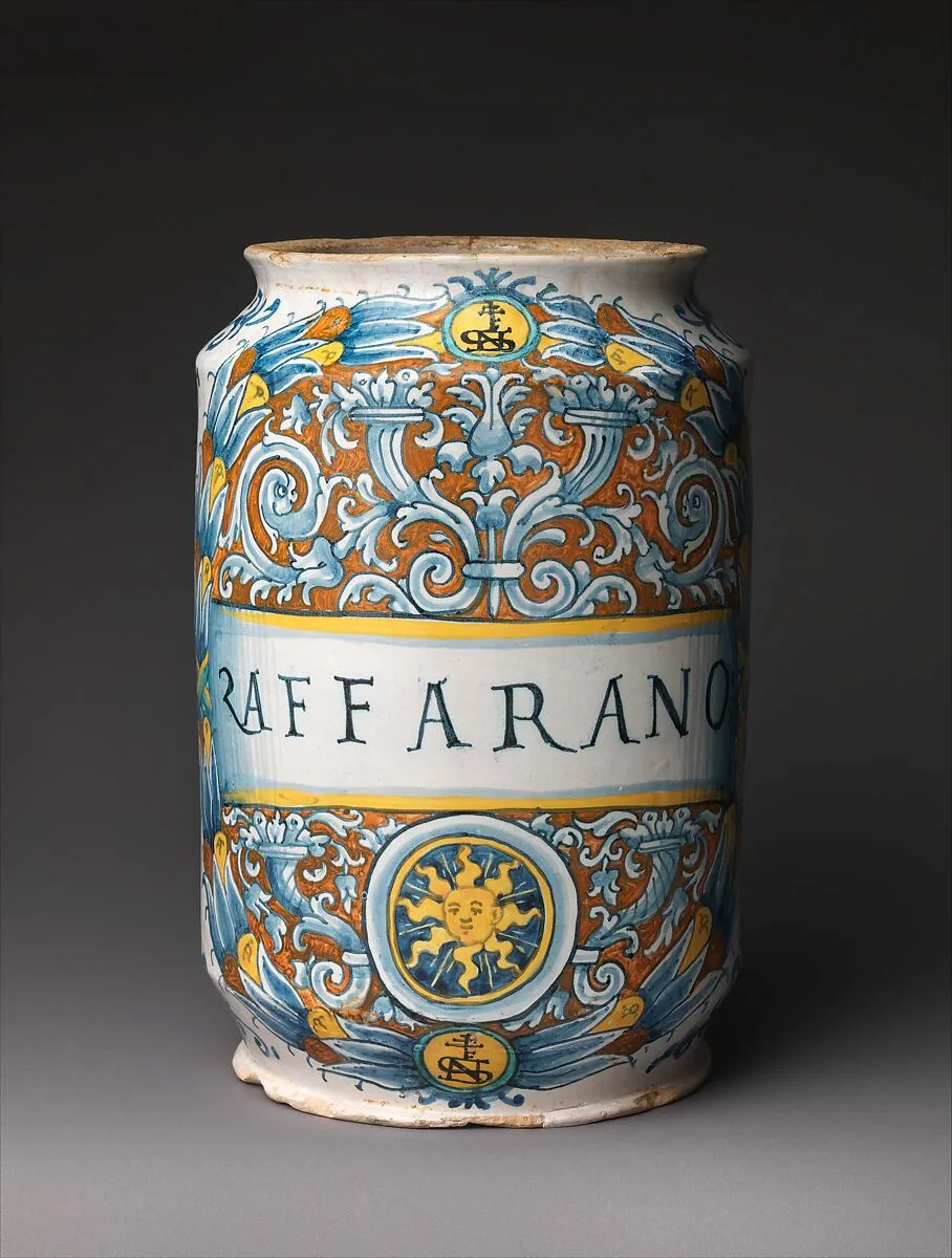 Pharmacy jar (albarello) — Giacomo Mancini, "El Frate"