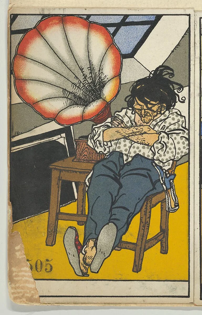 A Beethoven Enthusiast (Ein Beethovenschwärmer) — Moriz Jung|Wiener Werkstätte