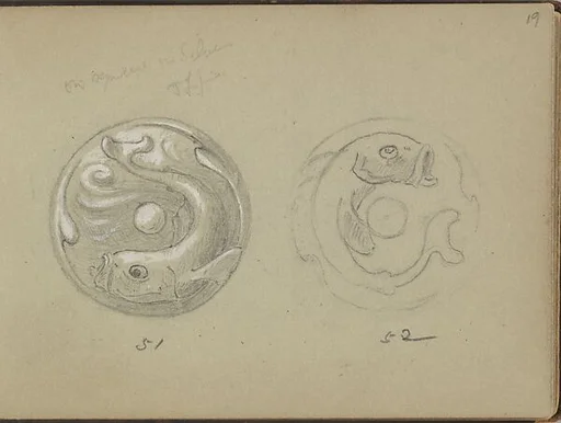 Two Designs for a Bell Push with Fish Motif