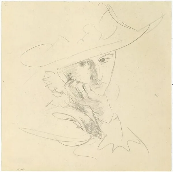 Jane de Glehn, Study for "In the Generalife" — John Singer Sargent
