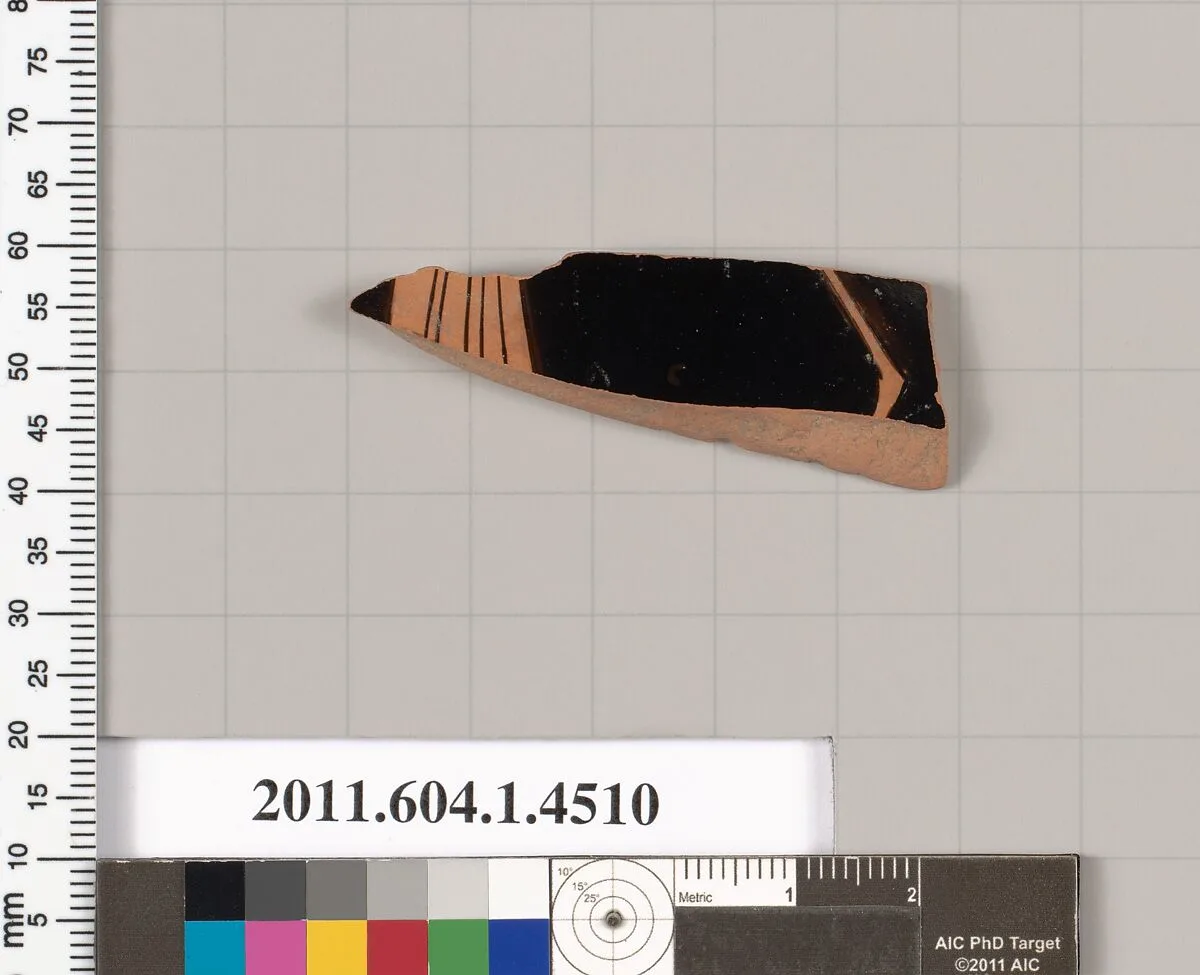 Terracotta fragment of a kylix (drinking cup) — Unknown