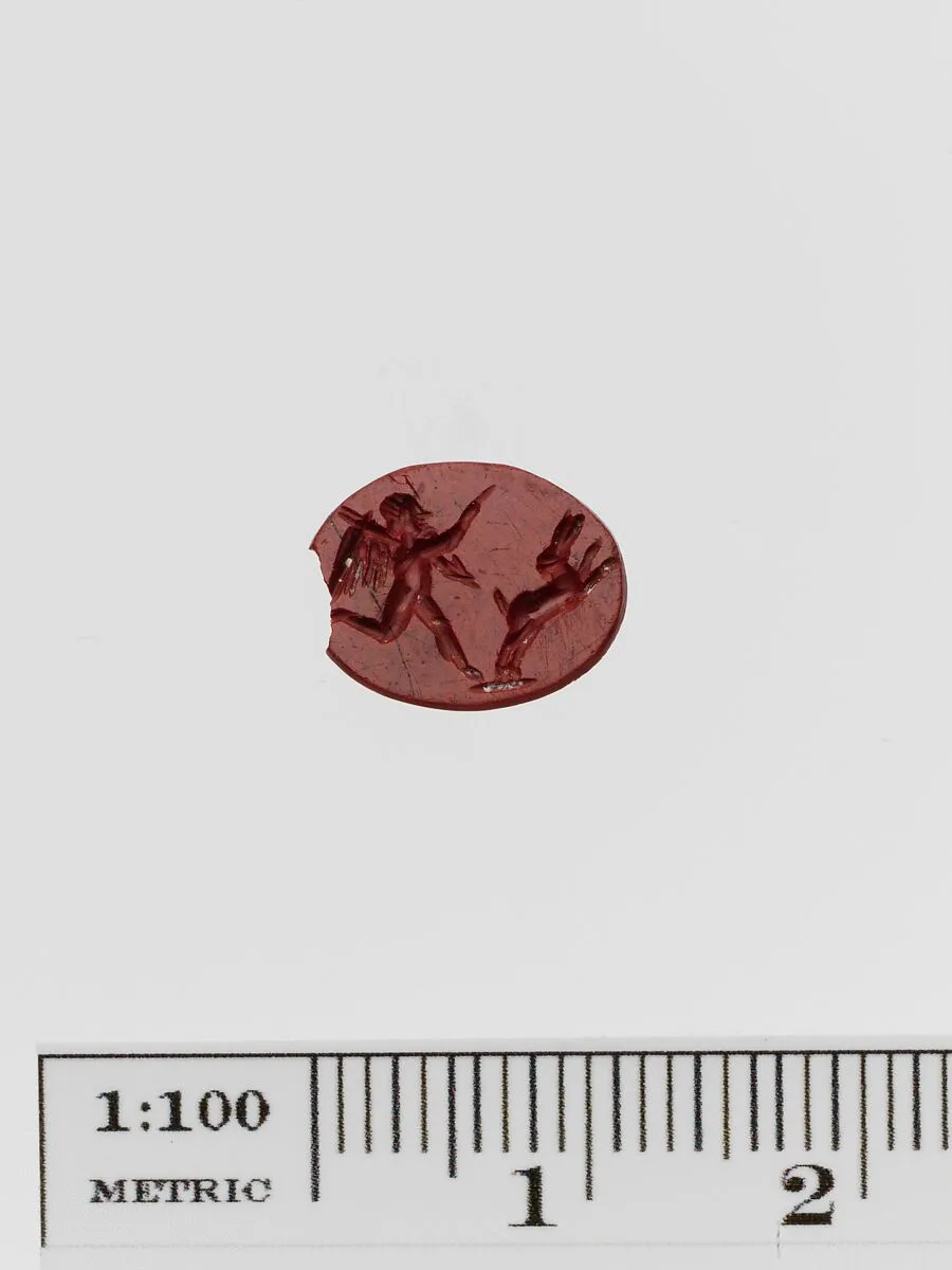 Red jasper ring stone — Unknown