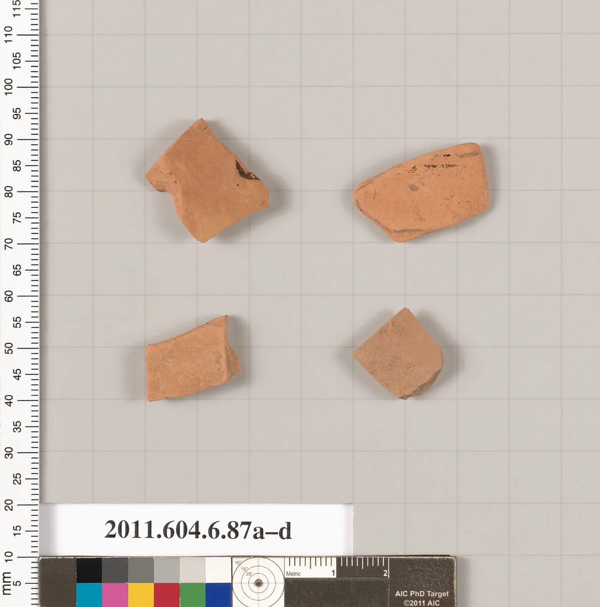 Terracotta fragments of undetermined shapes — Unknown