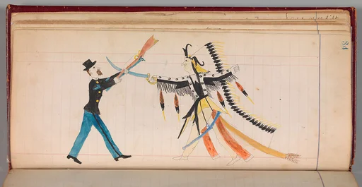 Maffet Ledger: Indian chief and soldier