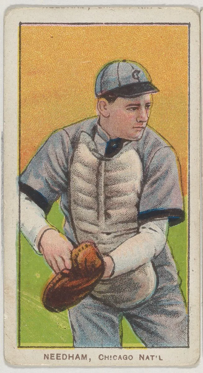 Needham, Chicago, National League, from the White Border series (T206) for the American Tobacco Company — American Tobacco Company