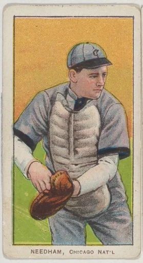 Needham, Chicago, National League, from the White Border series (T206) for the American Tobacco Company