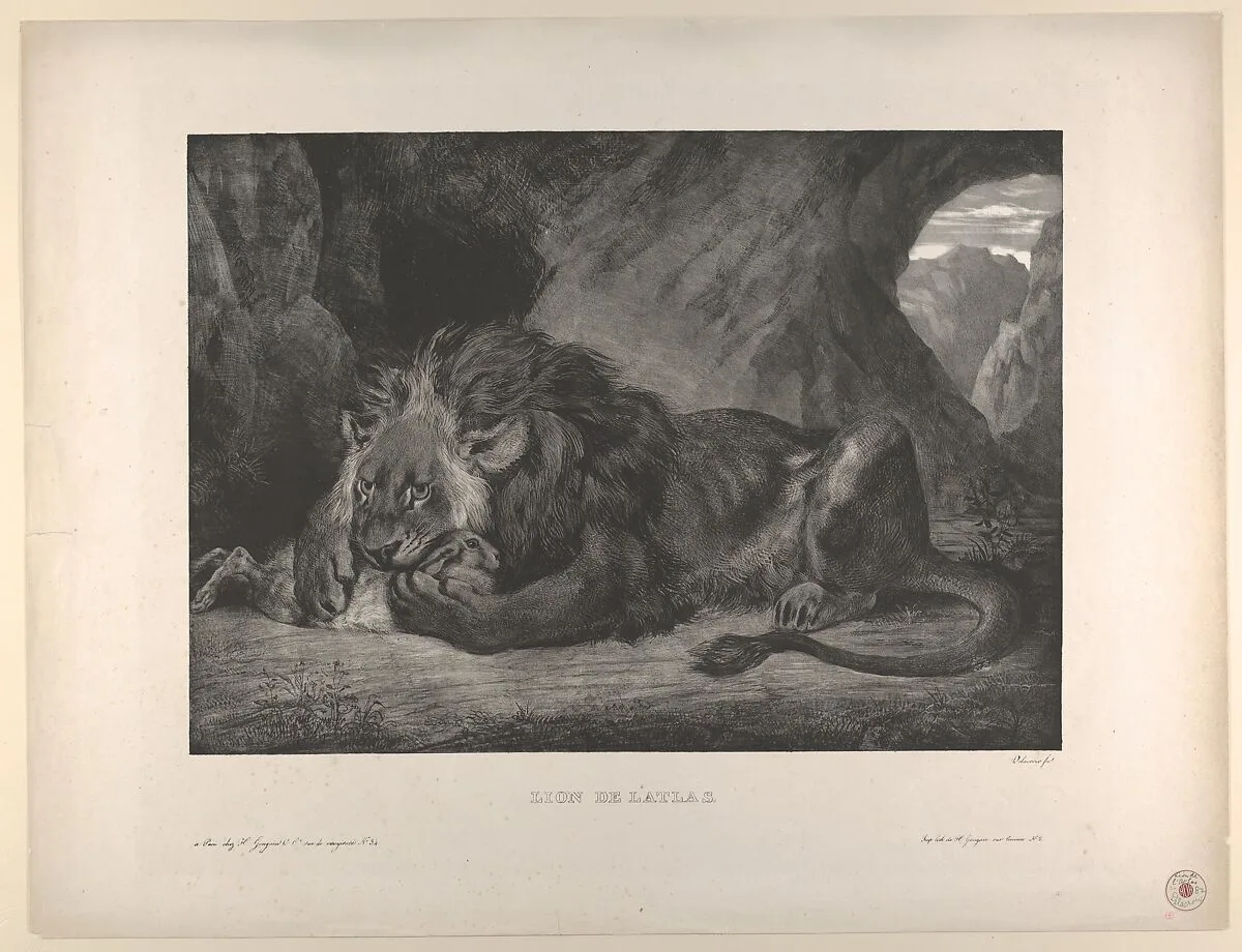 Lion of the Atlas Mountains — Eugène Delacroix