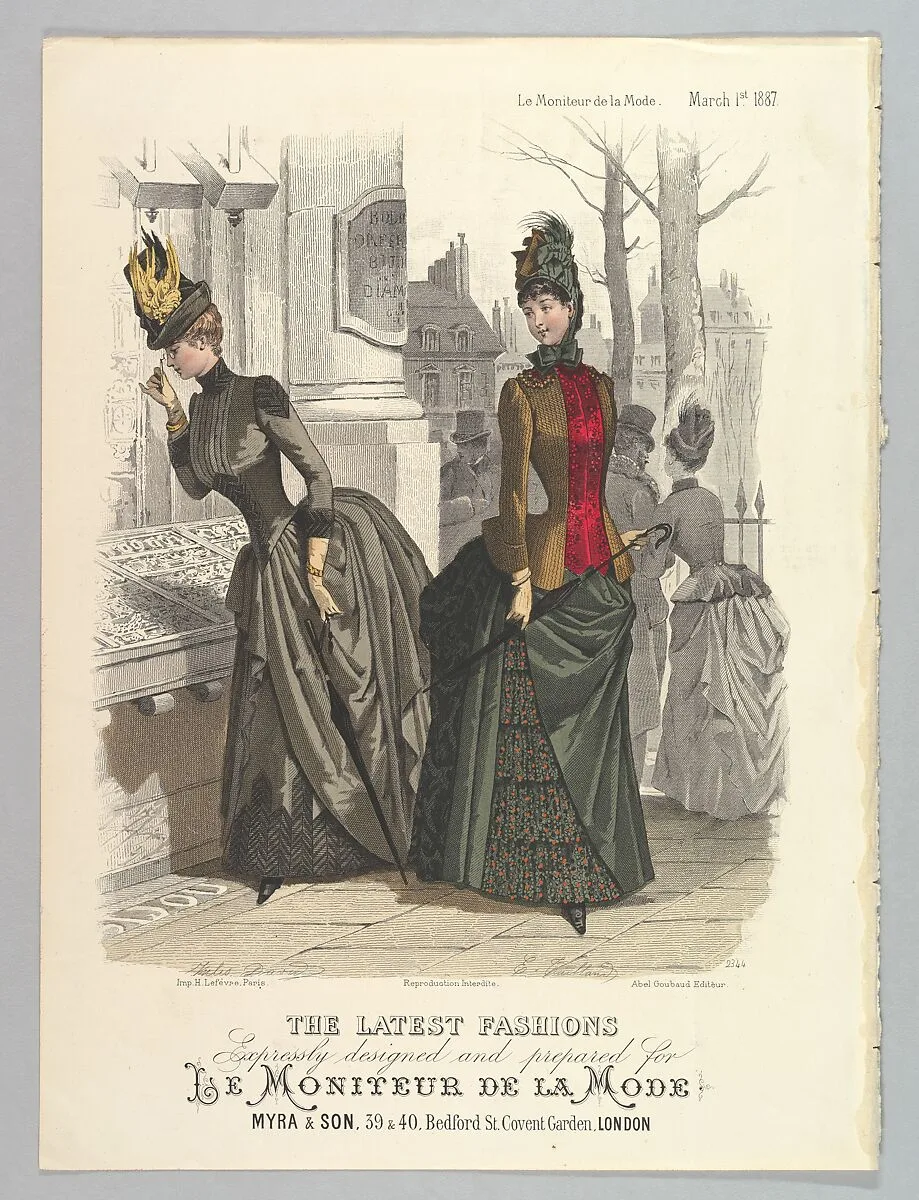 The Latest Fashions, Expressly Designed and Prepared for Le Moniteur de la Mode — Jules David|E. Gaillard|Imprimerie Honoré Lefèvre|Abel Goubaud