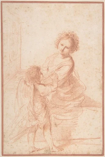 Saint Cecilia Playing the Organ