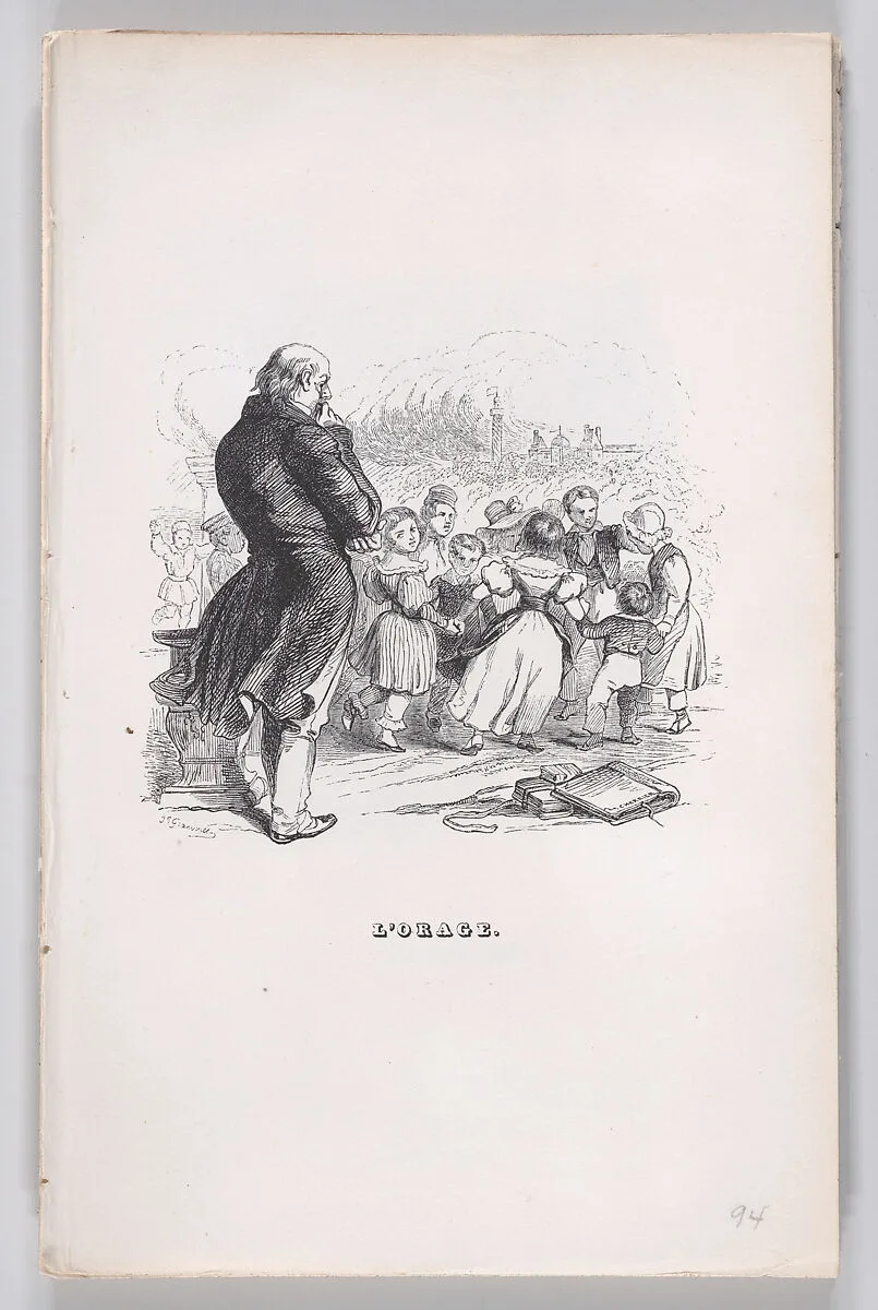 "The Storm" from The Complete Works of Béranger — Fournier & Perrotin|Pierre Jean de Béranger|Cherrier|J. J. Grandville