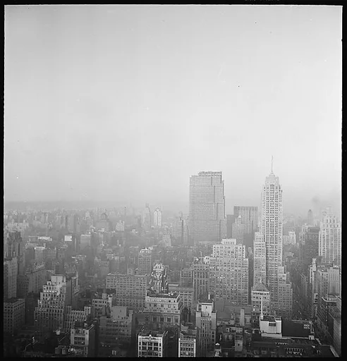 [12 Views of New York City Skyline and Painting by Walker Evans]