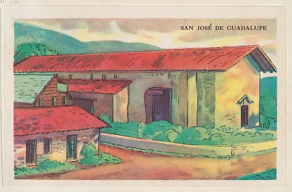 San José De Guadalupe, bakery card from the Missions series (D39-6), issued by the Gordon Bread Company — Gordon Bread Company