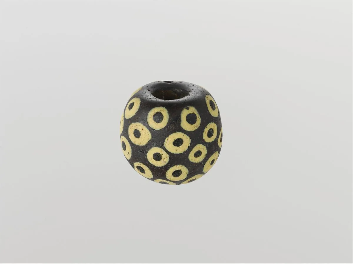 Glass eye bead — Unknown