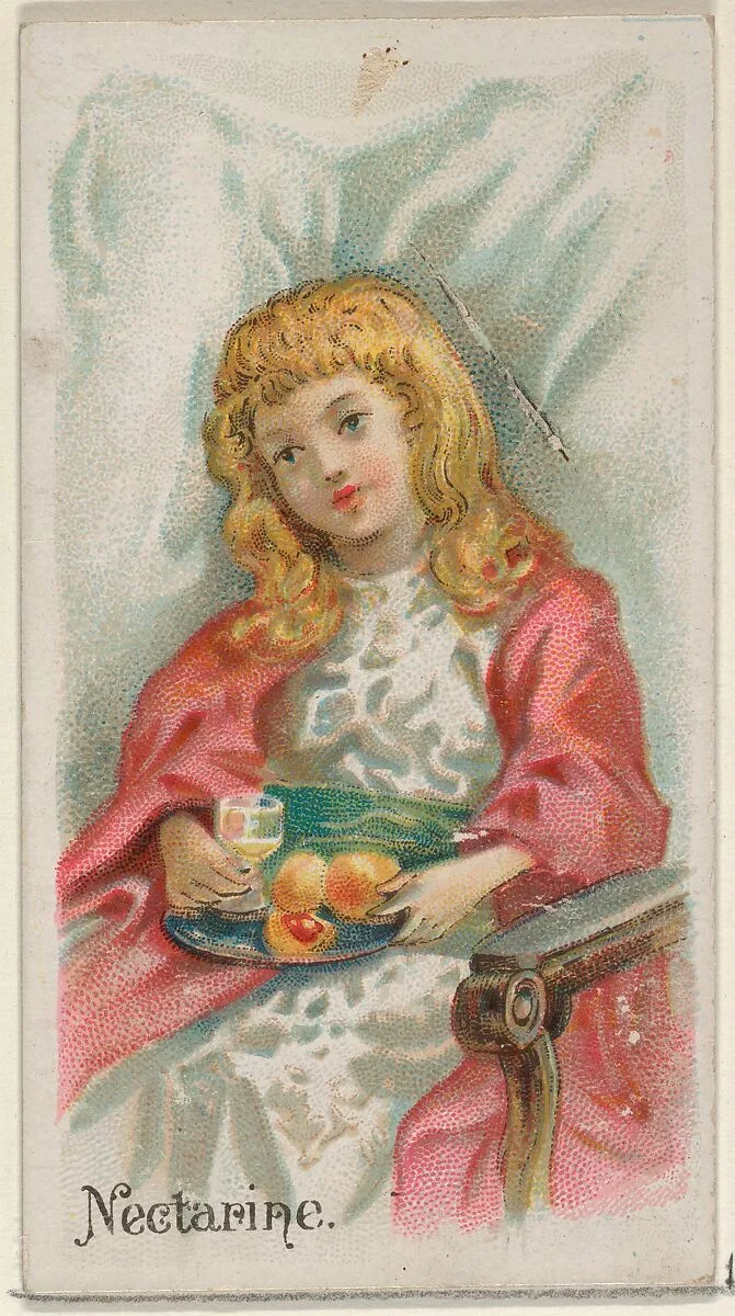 Nectarine, from the Fruits series (N12) for Allen & Ginter Cigarettes Brands — Allen & Ginter|George S. Harris & Sons
