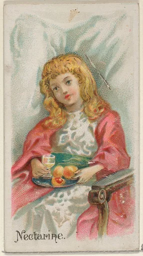 Nectarine, from the Fruits series (N12) for Allen & Ginter Cigarettes Brands