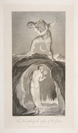 The Soul Exploring the Recesses of the Grave, from "The Grave," a Poem by Robert Blair