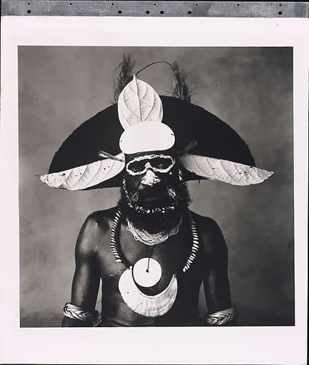 New Guinea Man with Painted-On Glasses