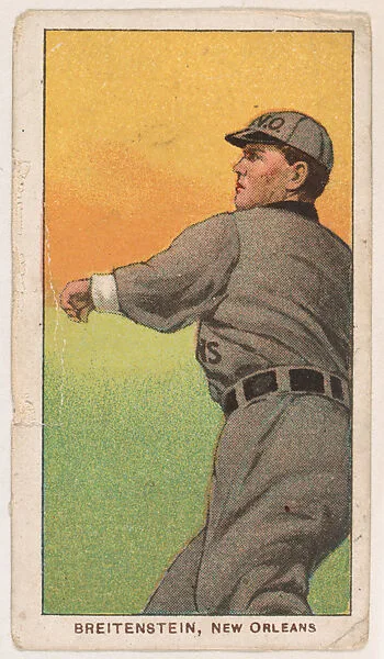 Ted Breitenstein, New Orleans, from Coupon Cigarettes Baseball Issue, 1910 — Coupon Cigarettes