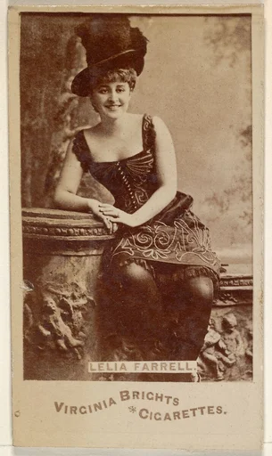 Lelia Farrell, from the Actors and Actresses series (N45, Type 6) for Virginia Brights Cigarettes